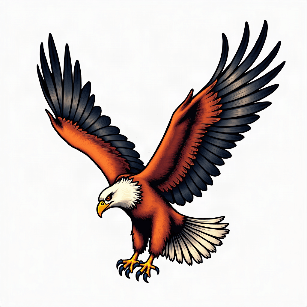 Eagle in flight
