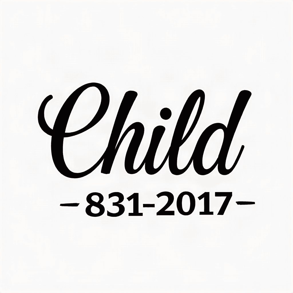 Child's name with birthdate