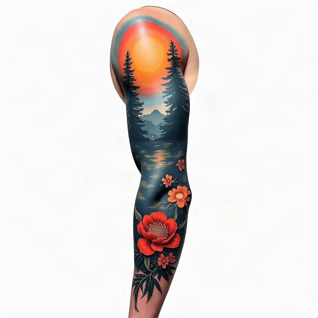 Nature scene sleeve