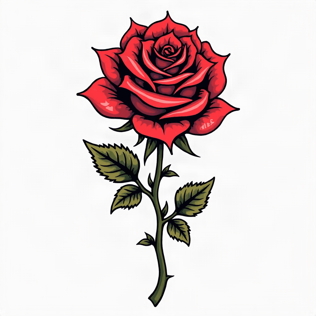 Rose on hand