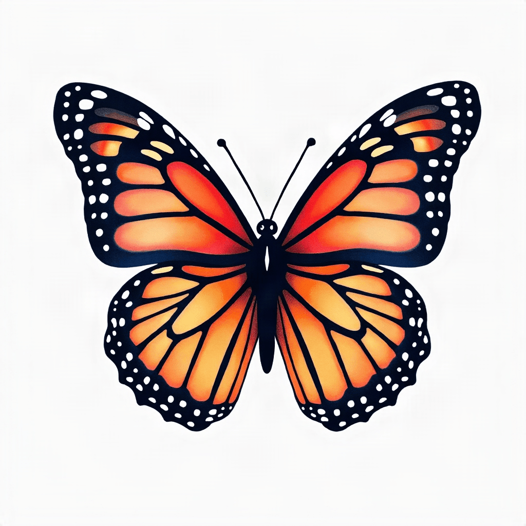 Watercolor butterfly