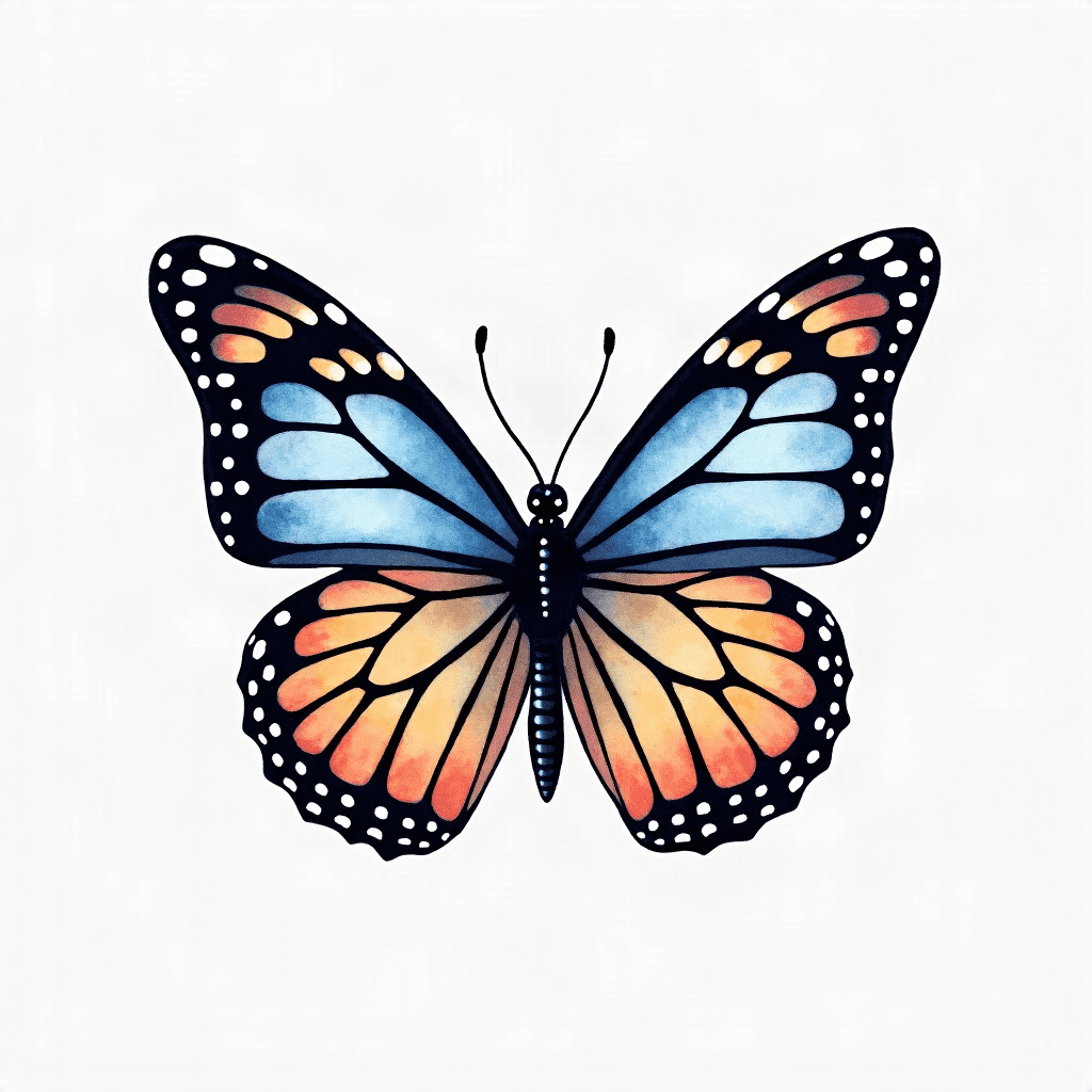 Watercolor butterfly