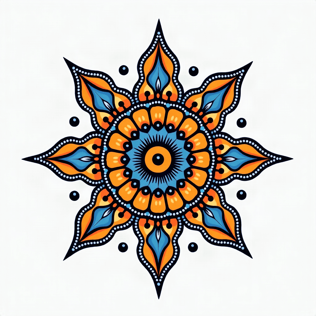 Dotwork mandala