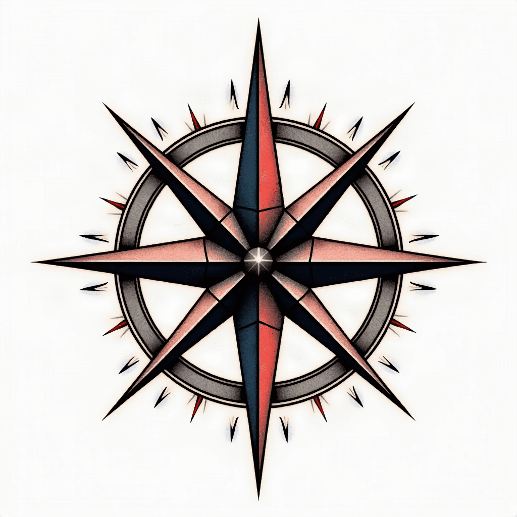 Compass with quote
