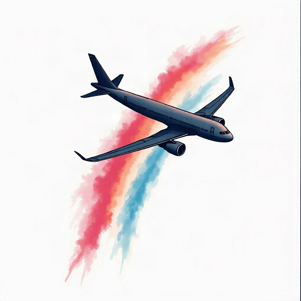Airplane trail
