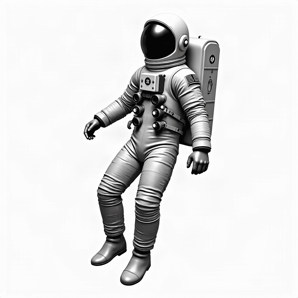 Astronaut floating