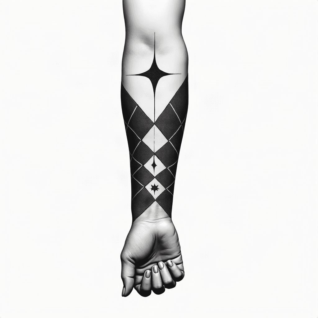Geometric forearm sleeve