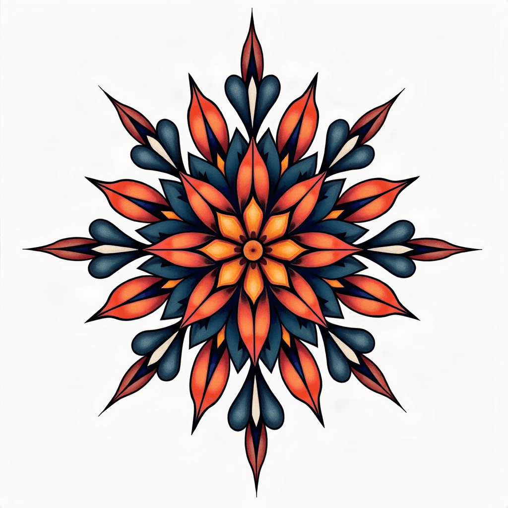 Mandala shoulder piece