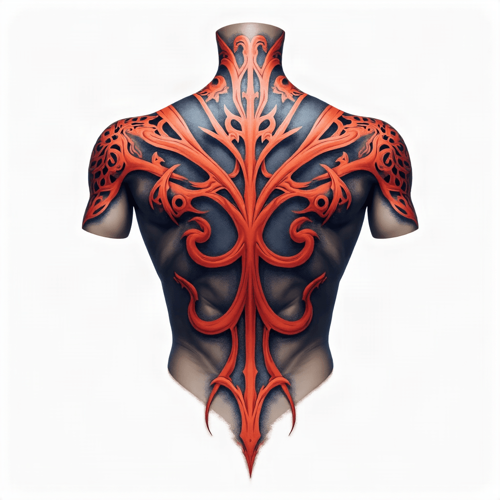 Tribal shoulder armor