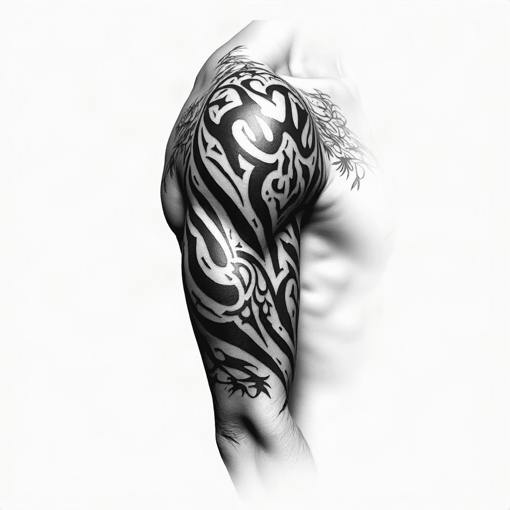 Tribal shoulder armor