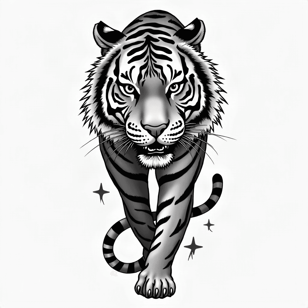 Tiger thigh piece