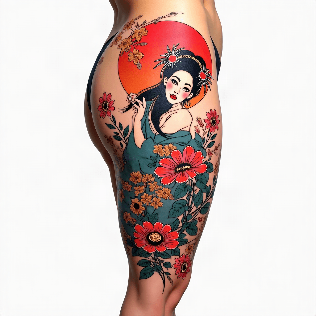 Japanese thigh panel