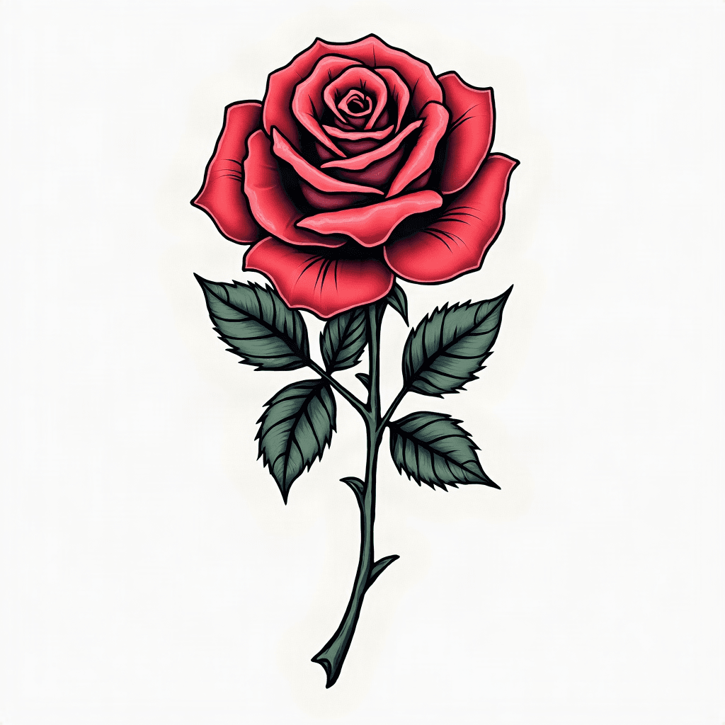 Rose side neck