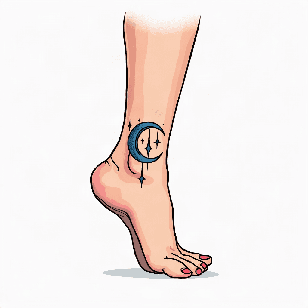 Small moon inner ankle