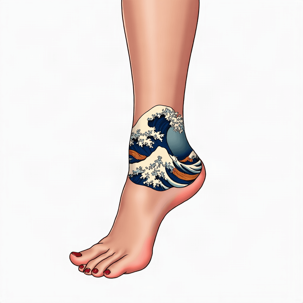 Wave ankle wrap