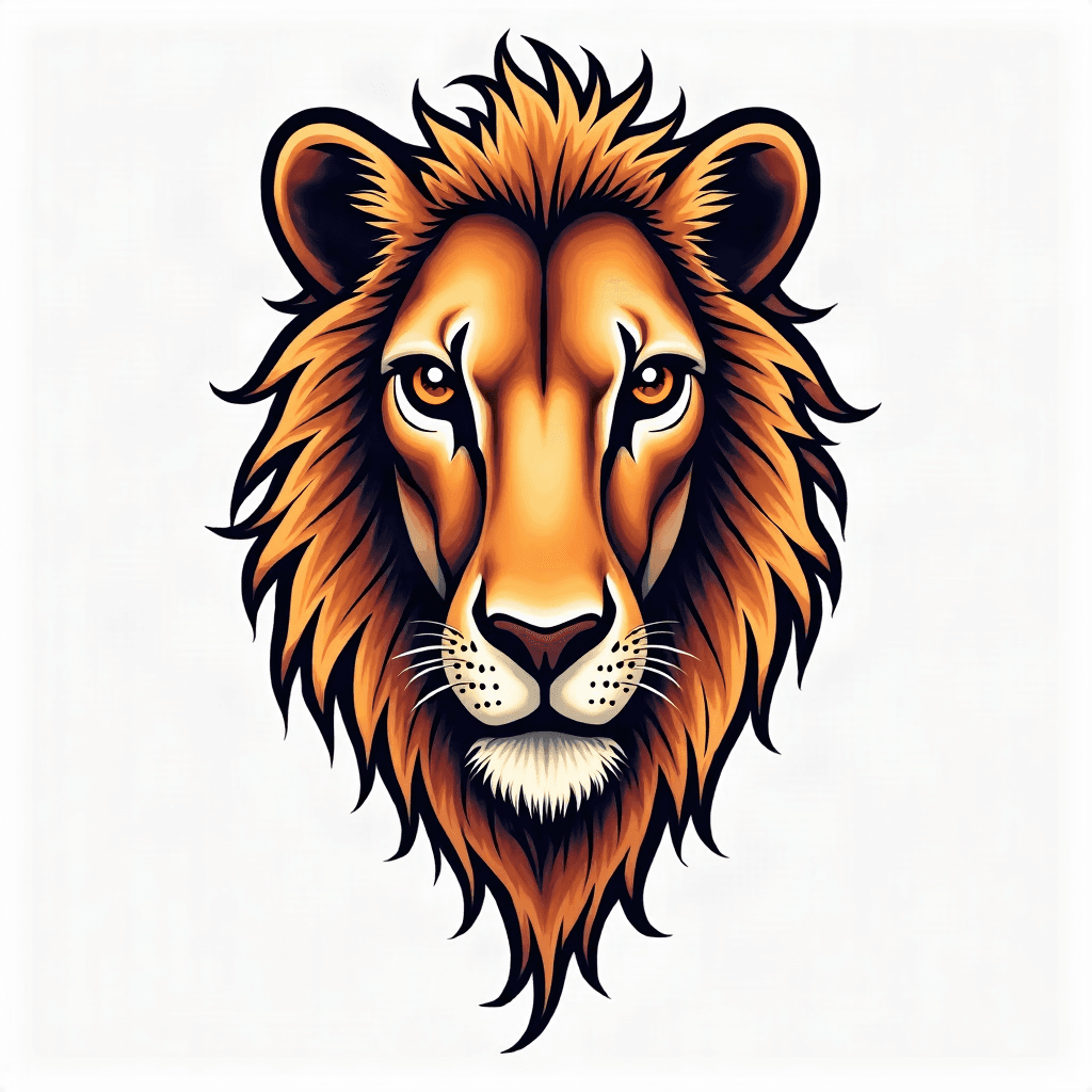 Lion calf portrait