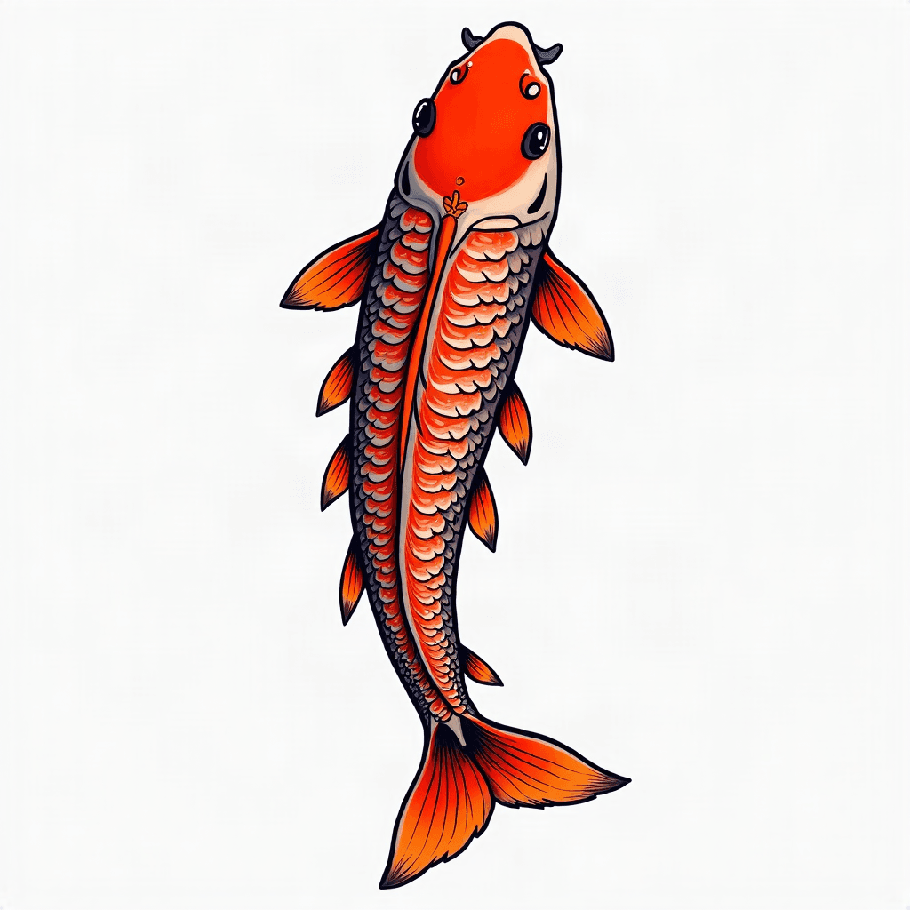 Japanese koi calf