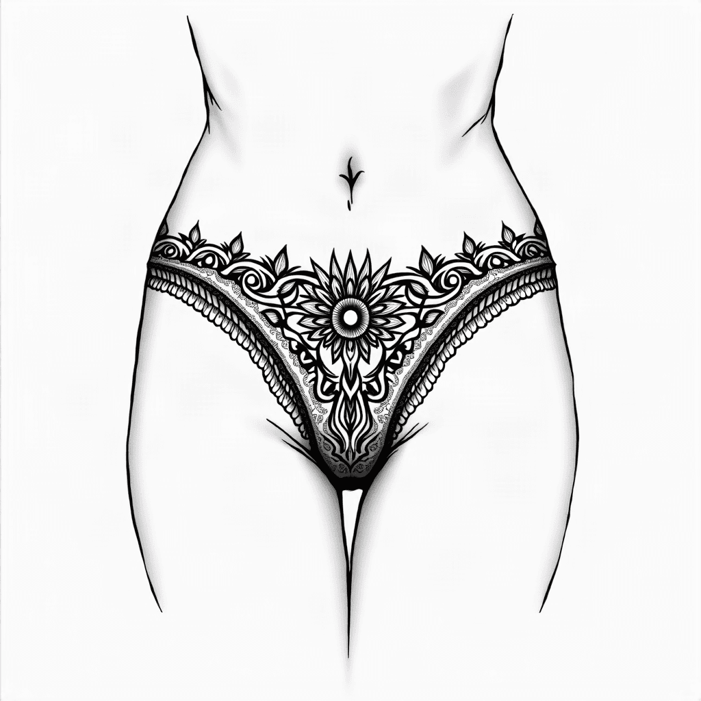 Mandala hip piece