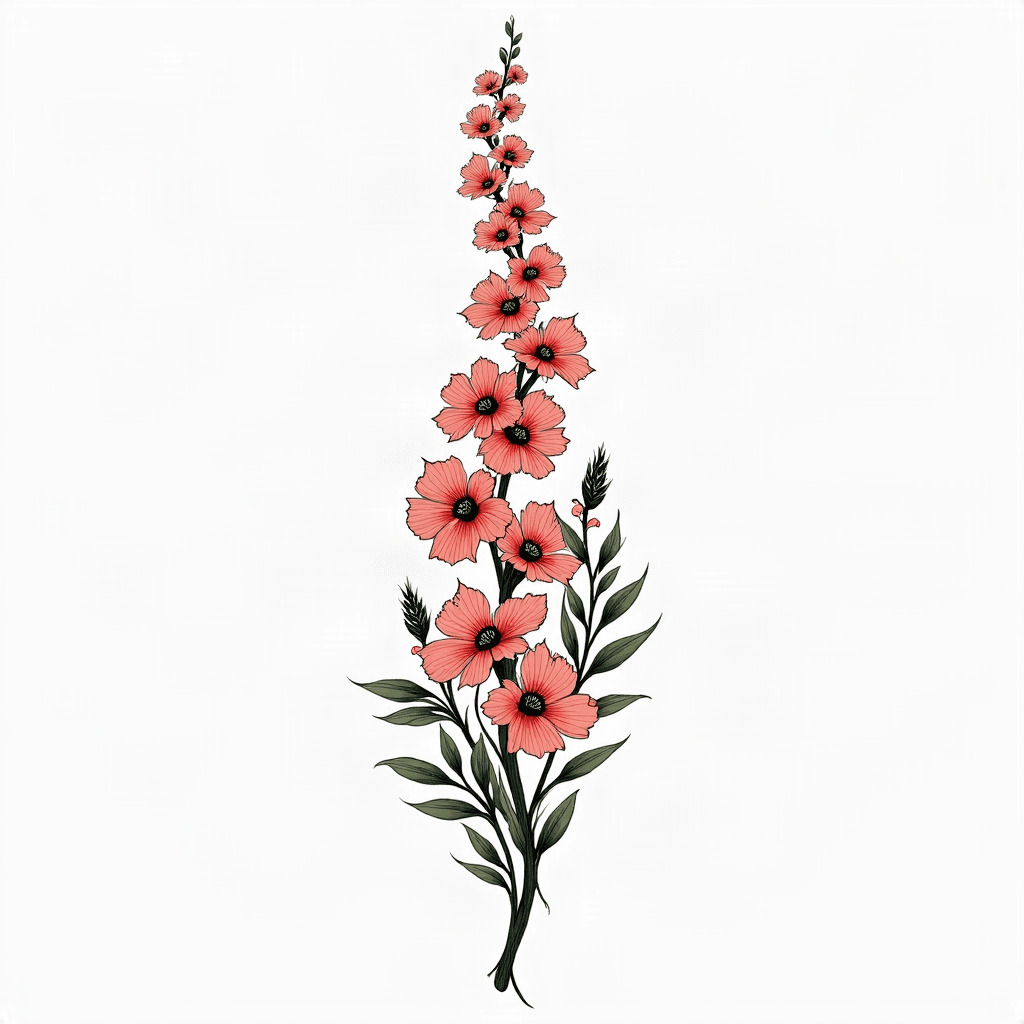 Delicate spine floral