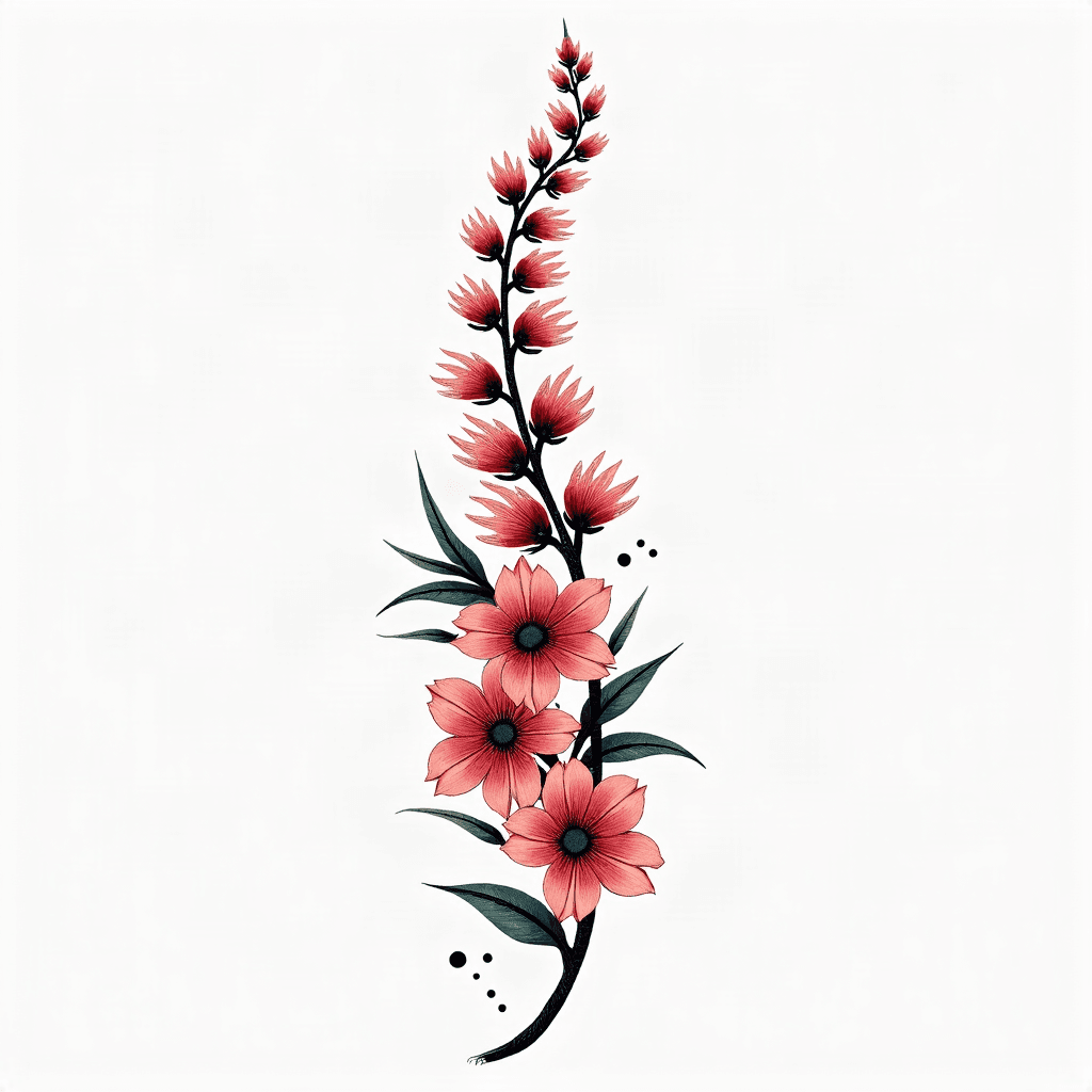 Delicate spine floral