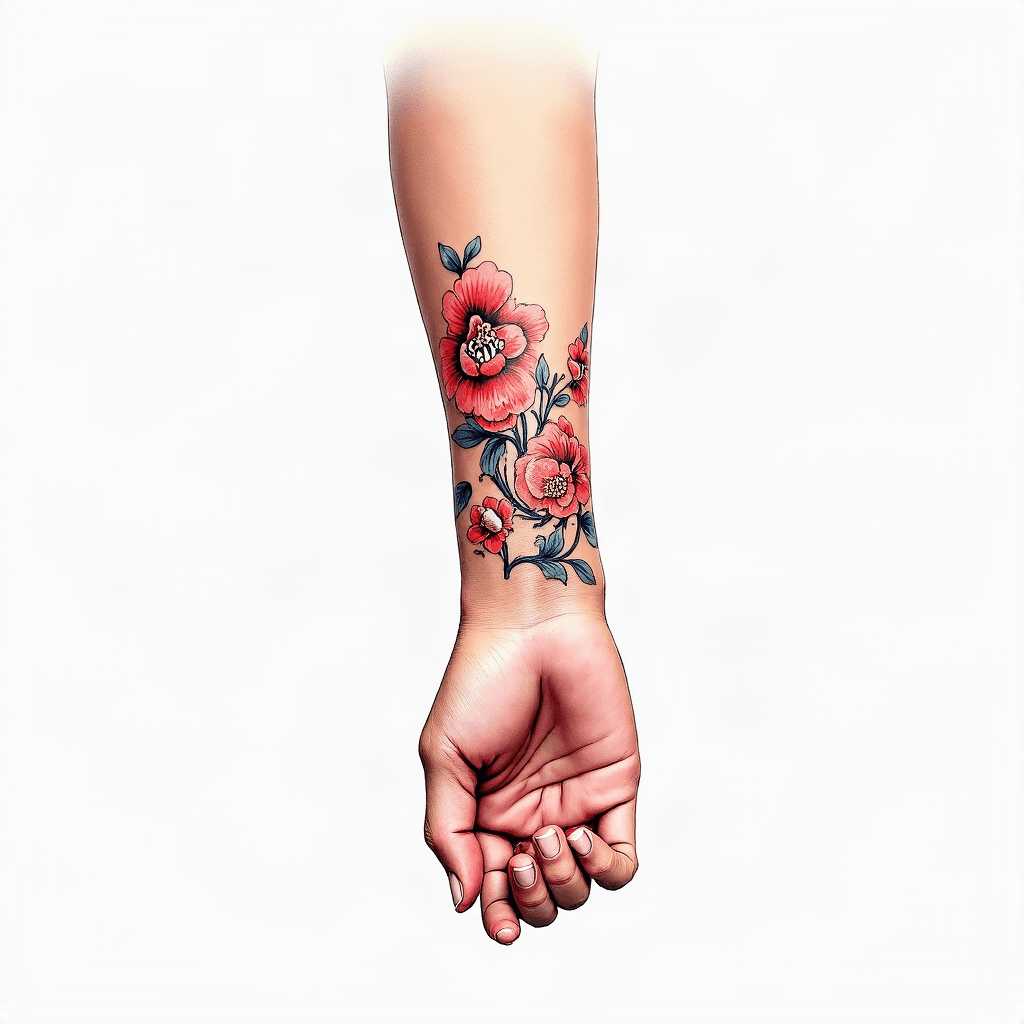 Fine line wrist art