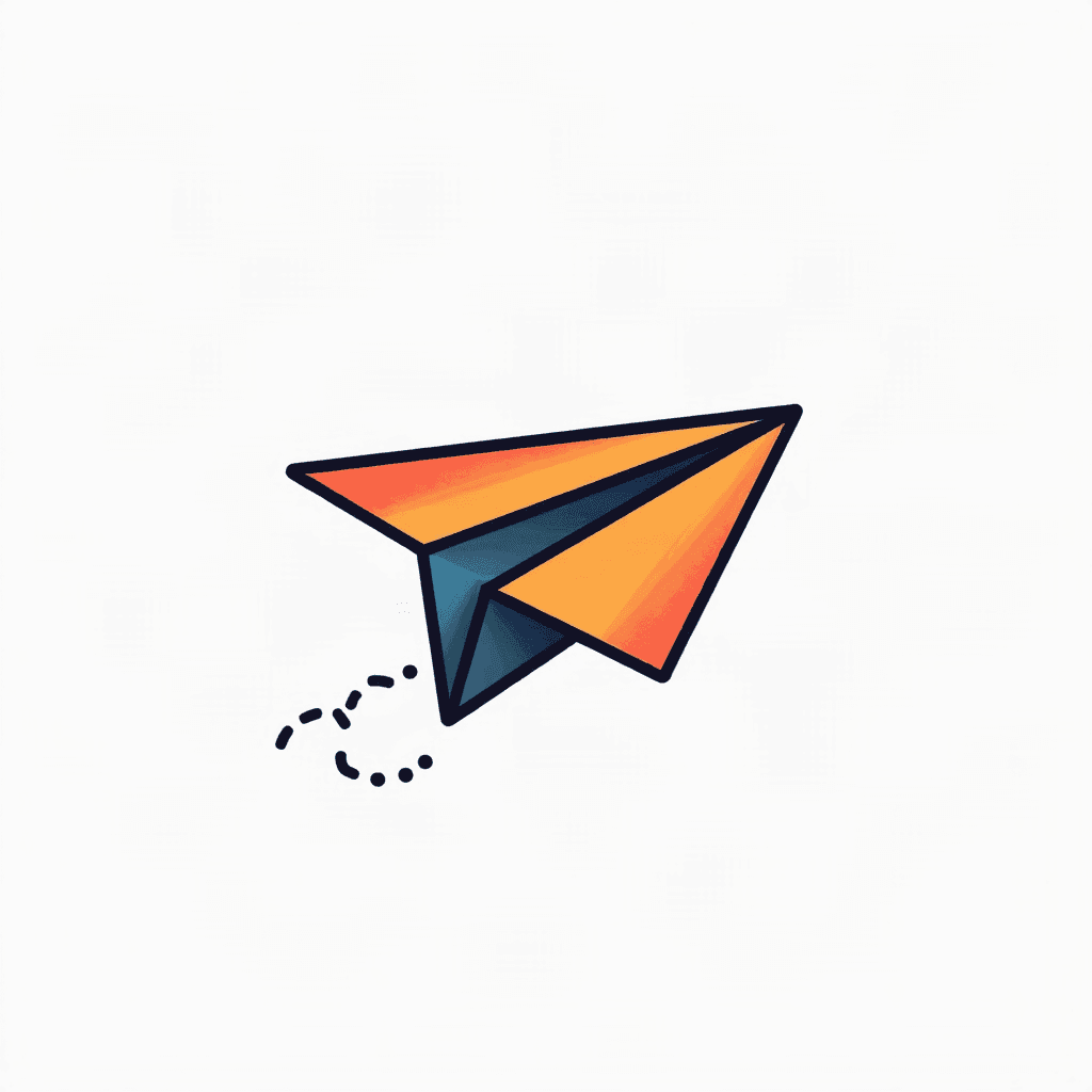 Tiny paper airplane