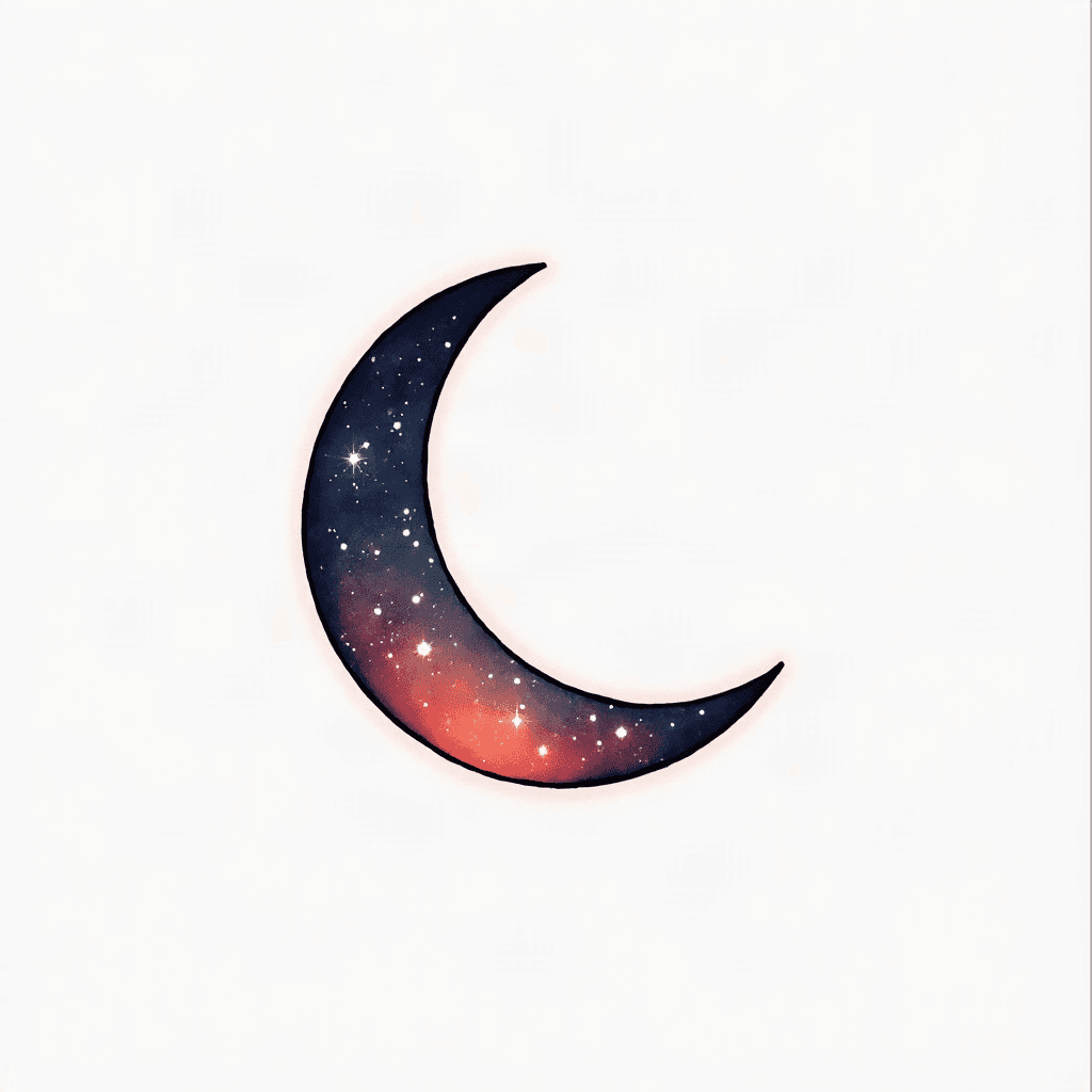 Mini crescent moon