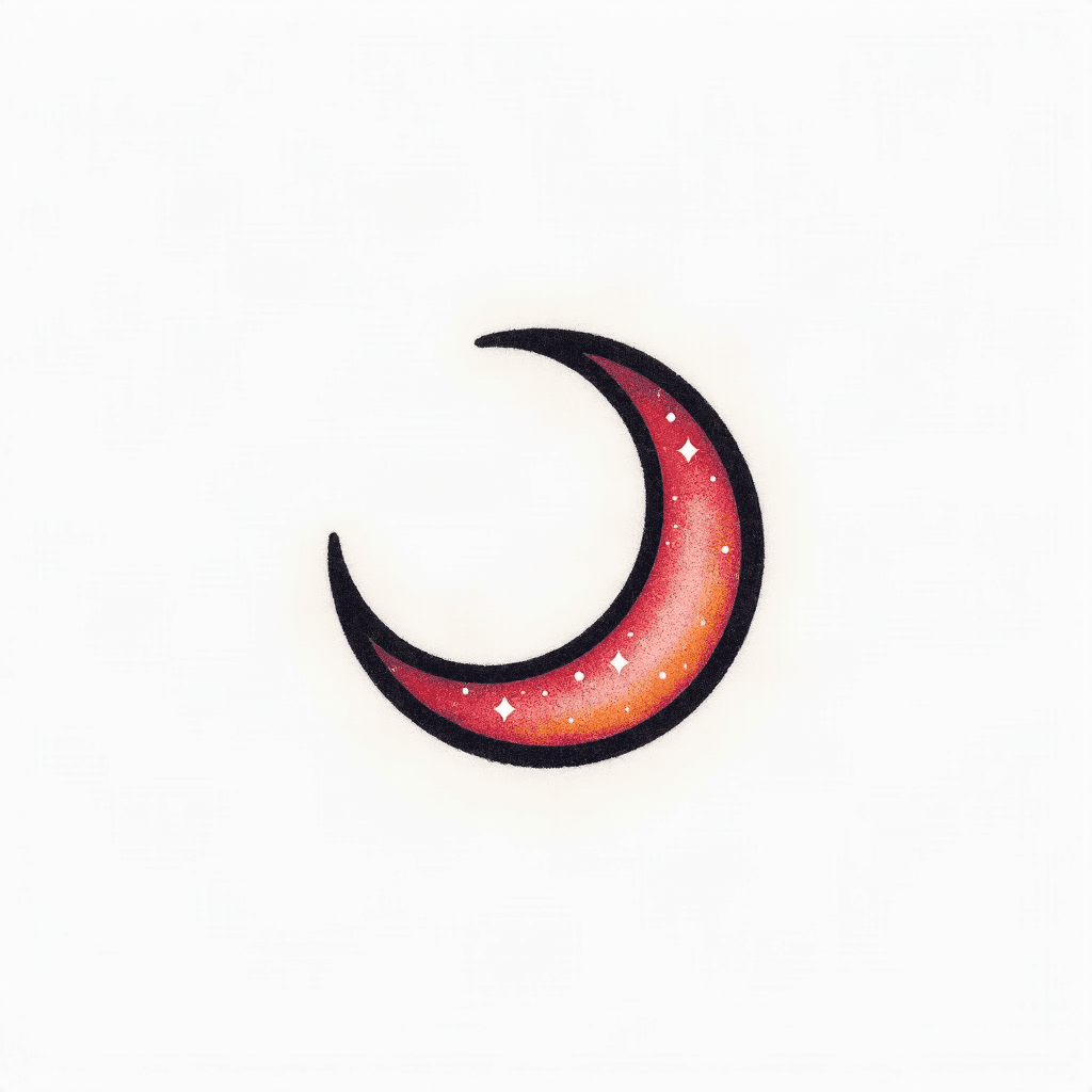 Mini crescent moon