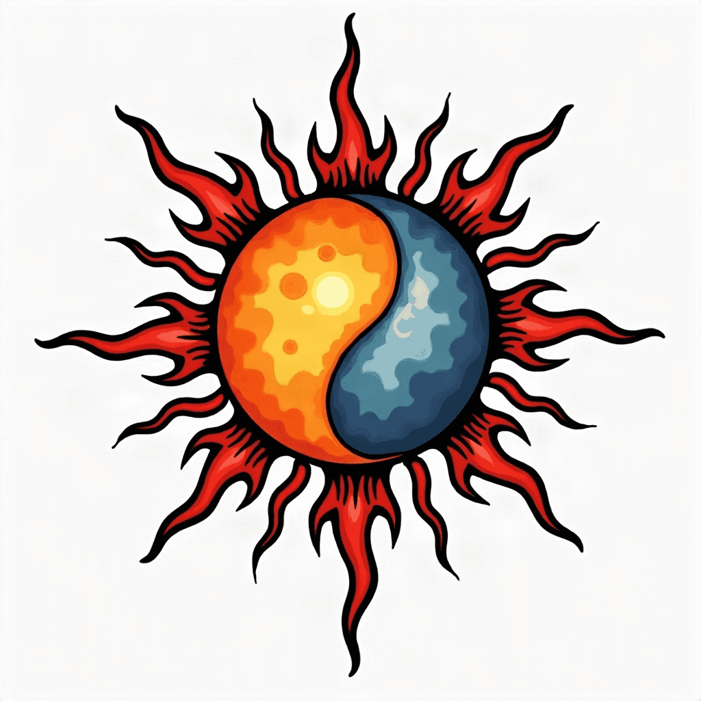 Sun and moon matching