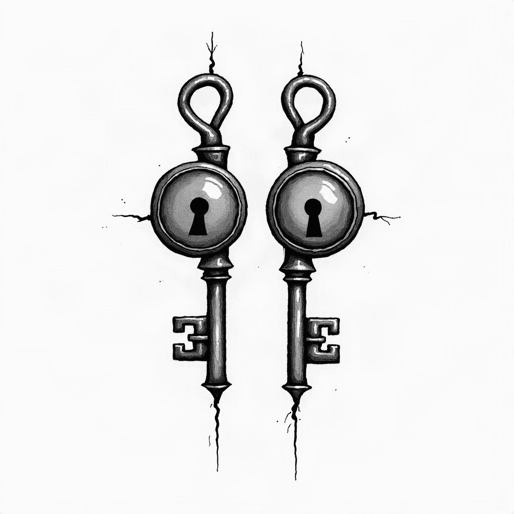 Lock and key pair