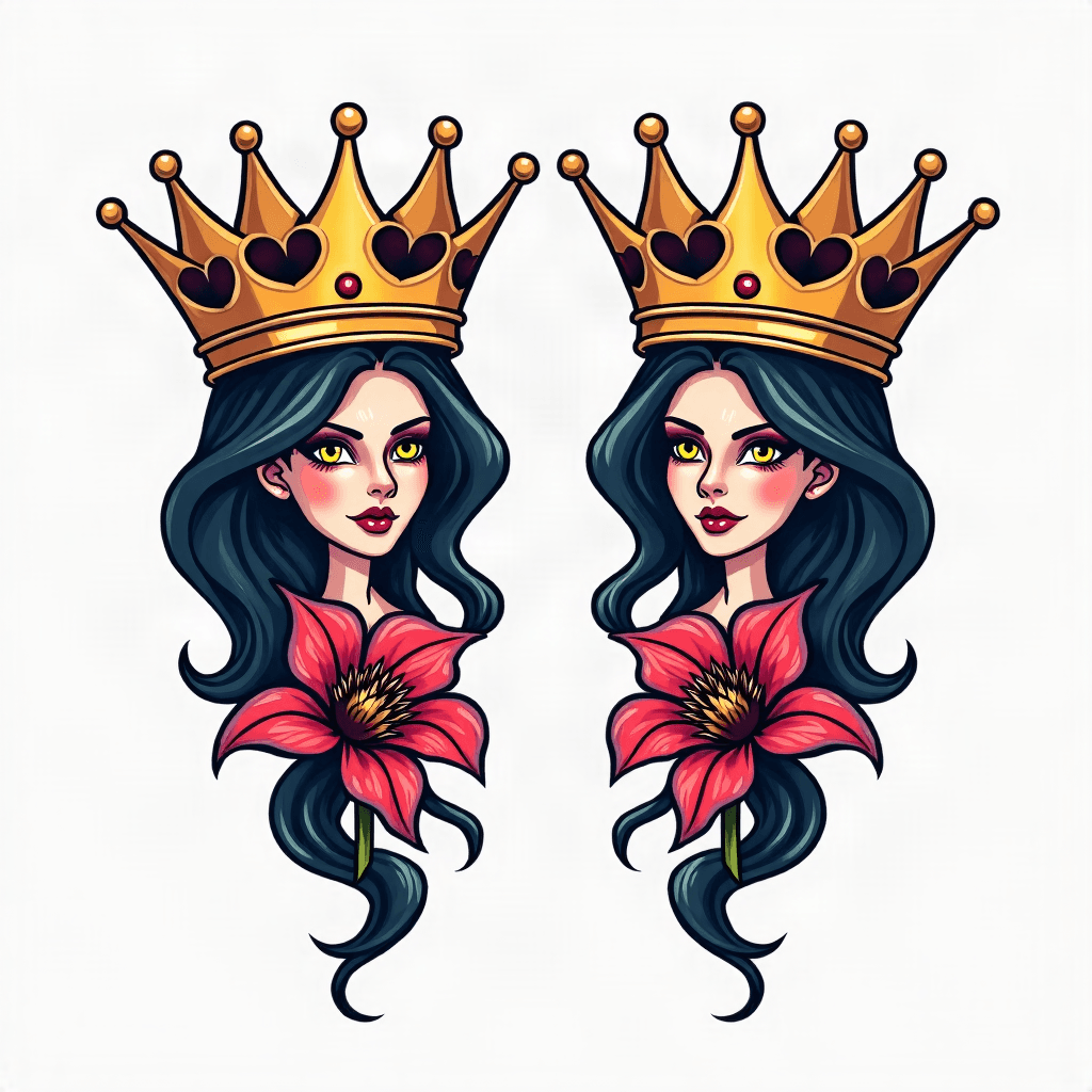 King & queen crowns