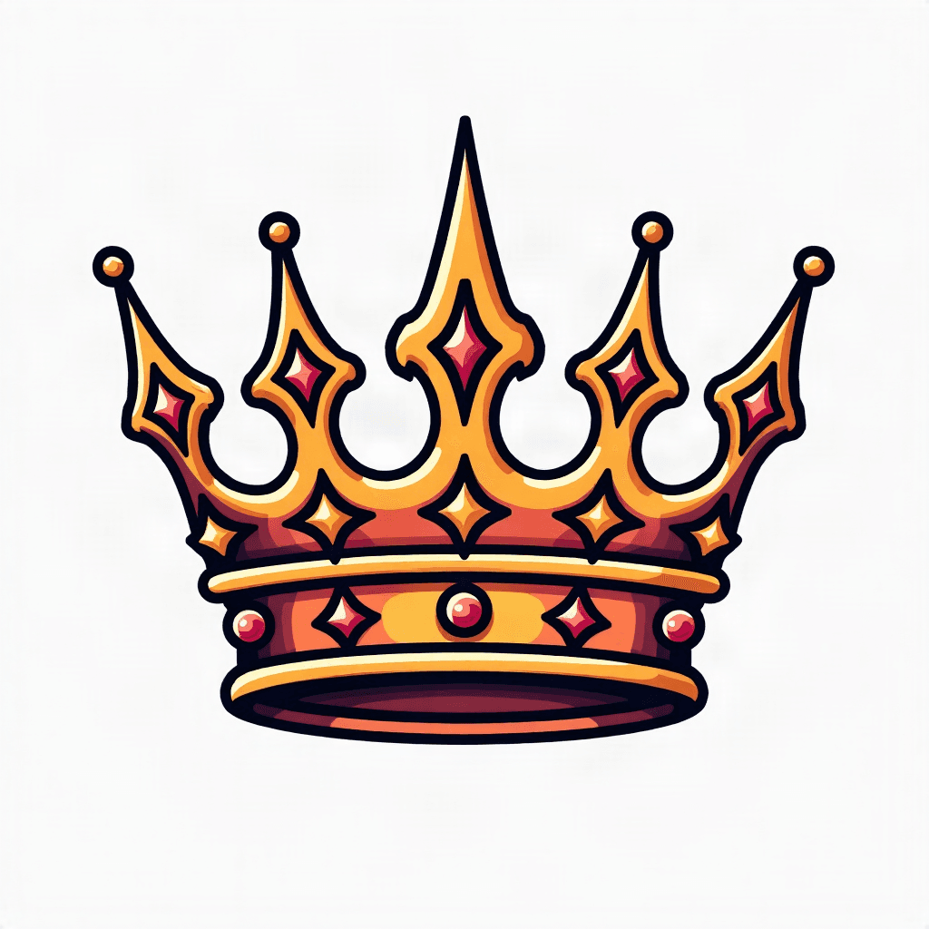 King & queen crowns
