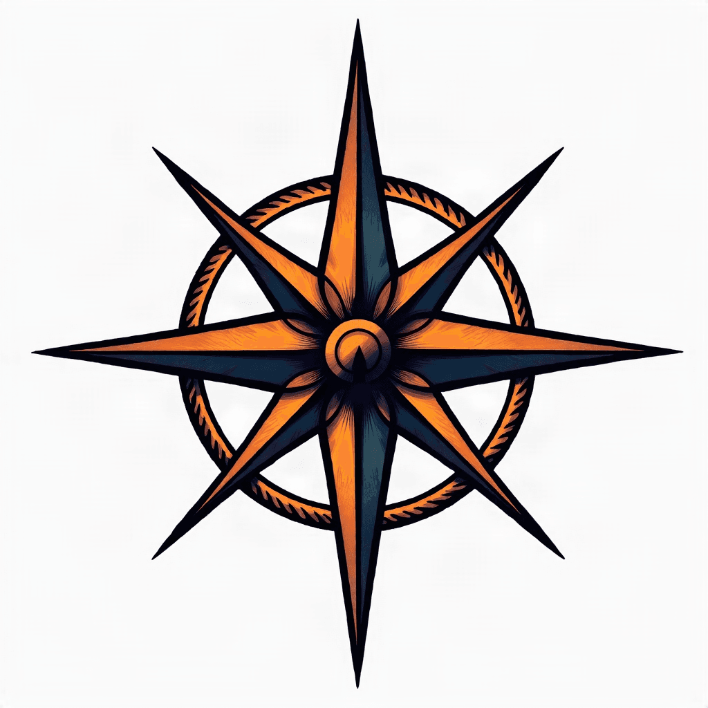 Compass pointing home