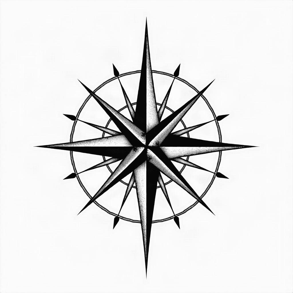 Compass pointing home