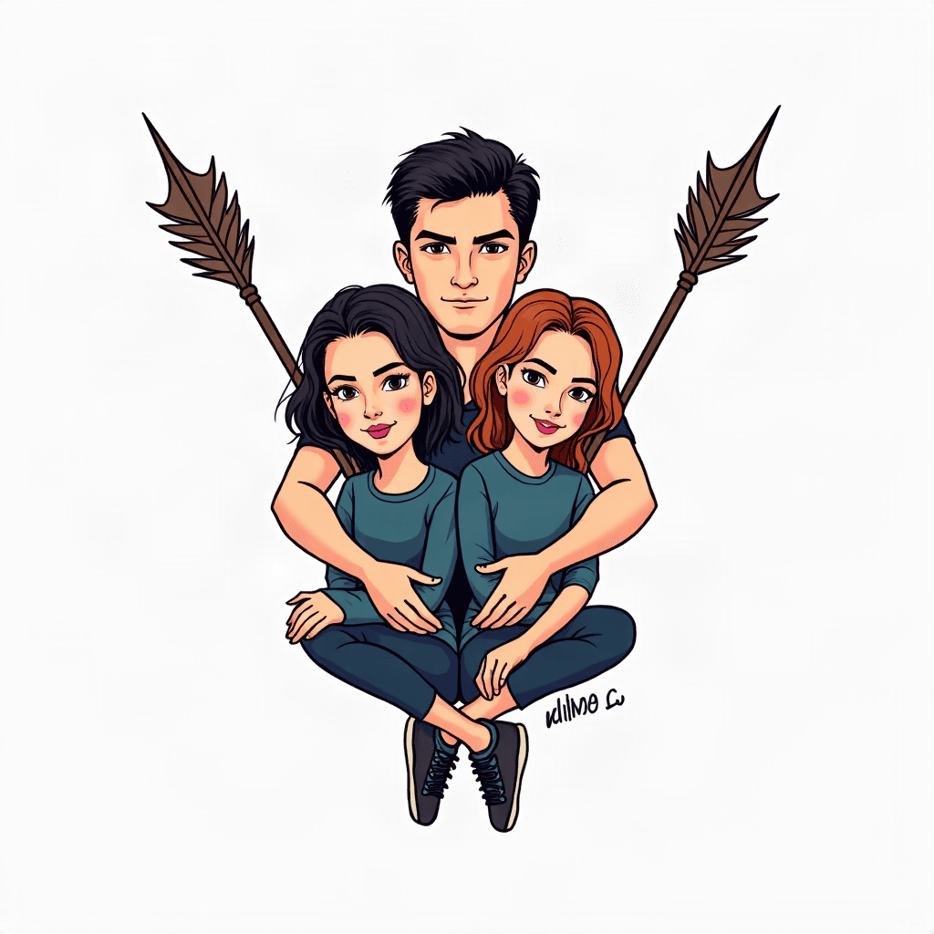 Arrow trio siblings