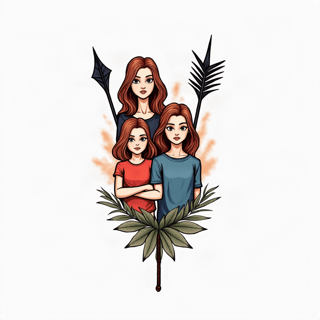 Arrow trio siblings