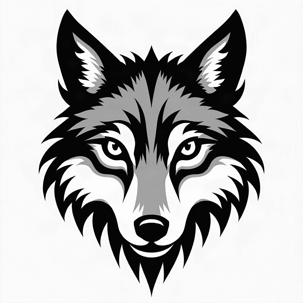 Wolf eyes close-up