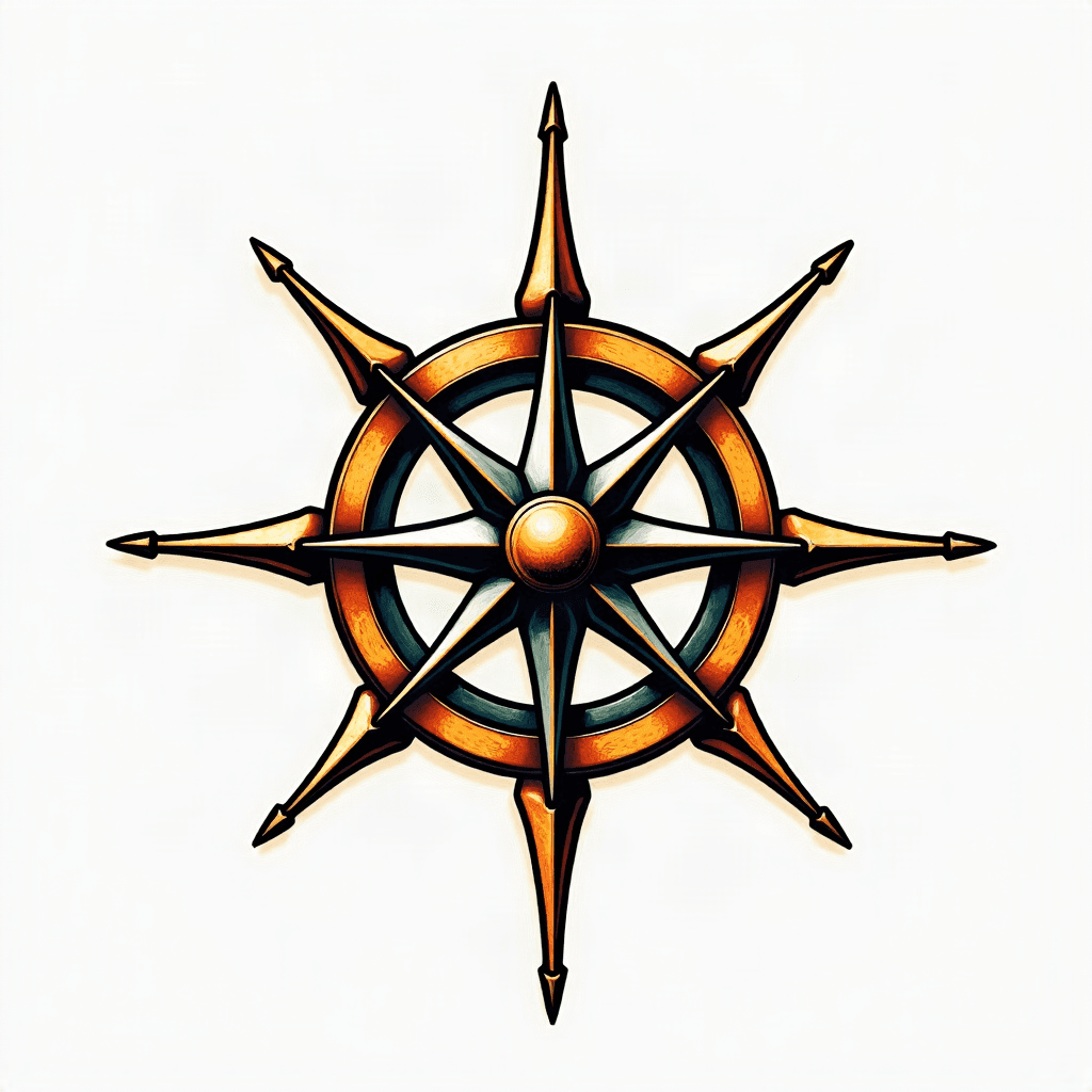 Vintage nautical compass
