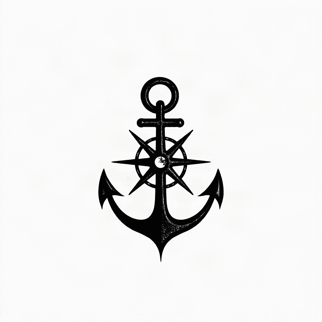 Anchor and compass
