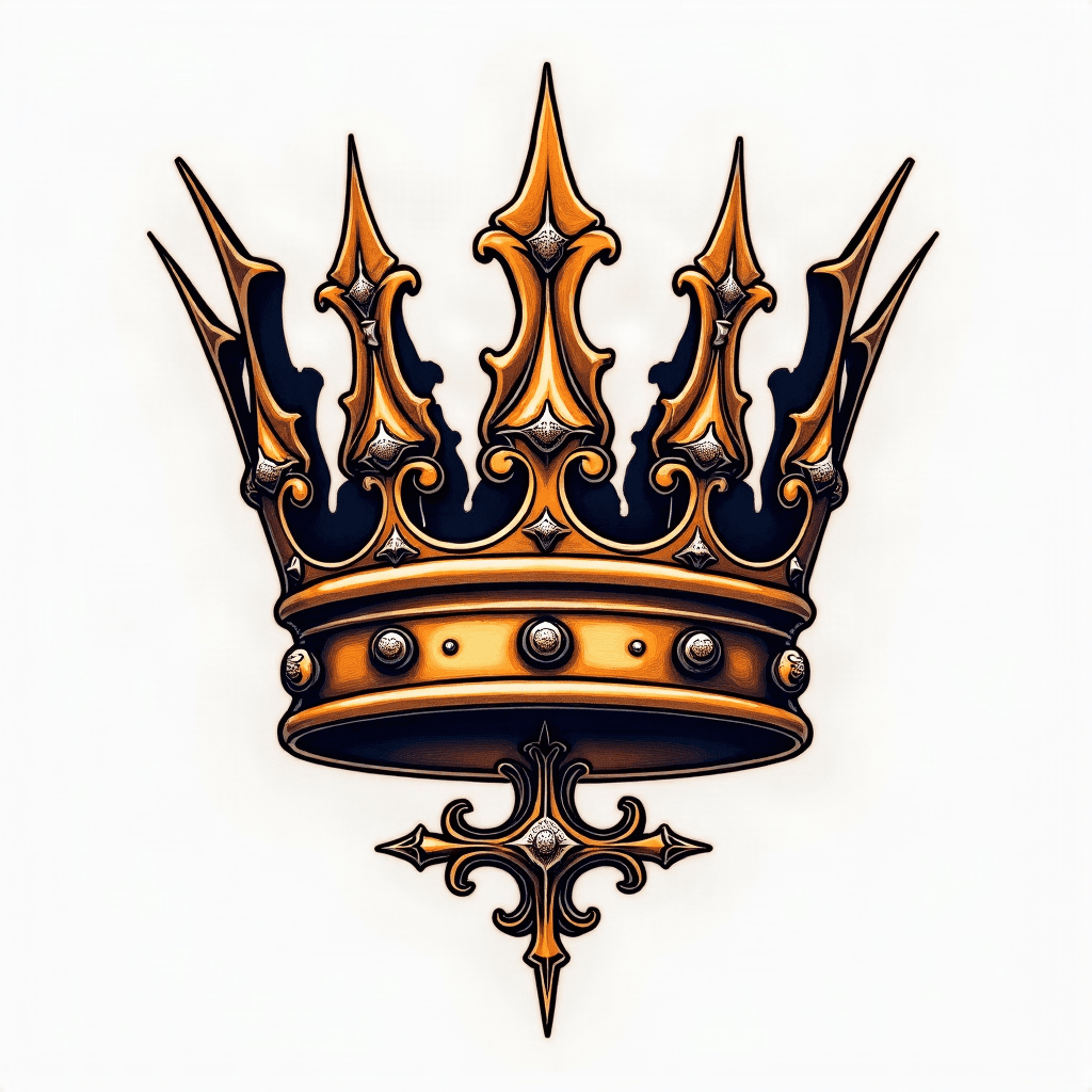 Ornate king crown