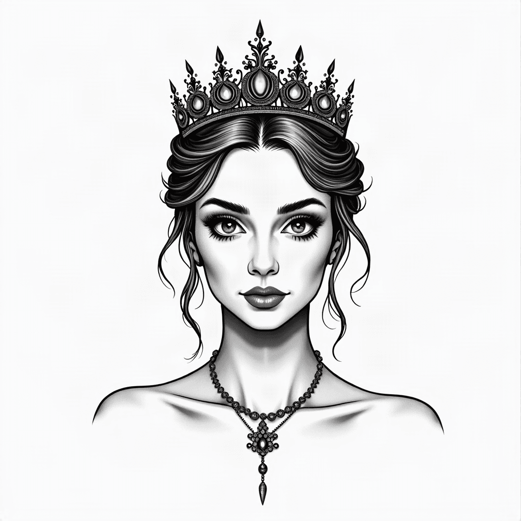 Delicate queen tiara