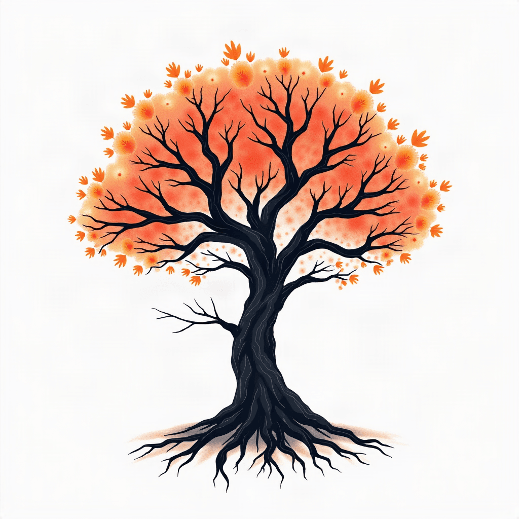 Family tree with names