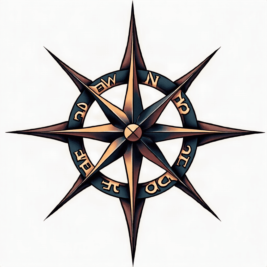 Vegvisir Norse compass