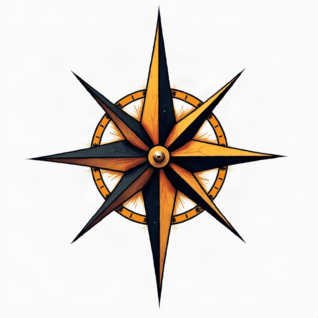 Vegvisir Norse compass