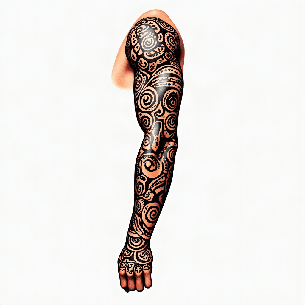 Polynesian half sleeve