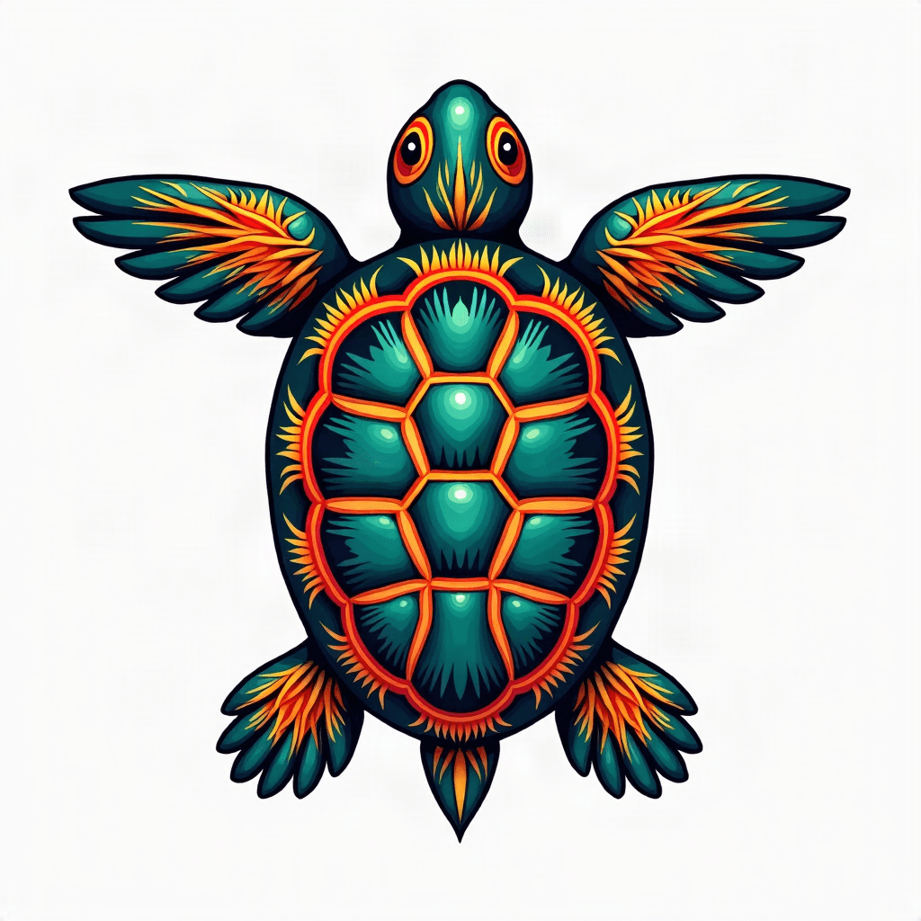 Hawaiian turtle tribal