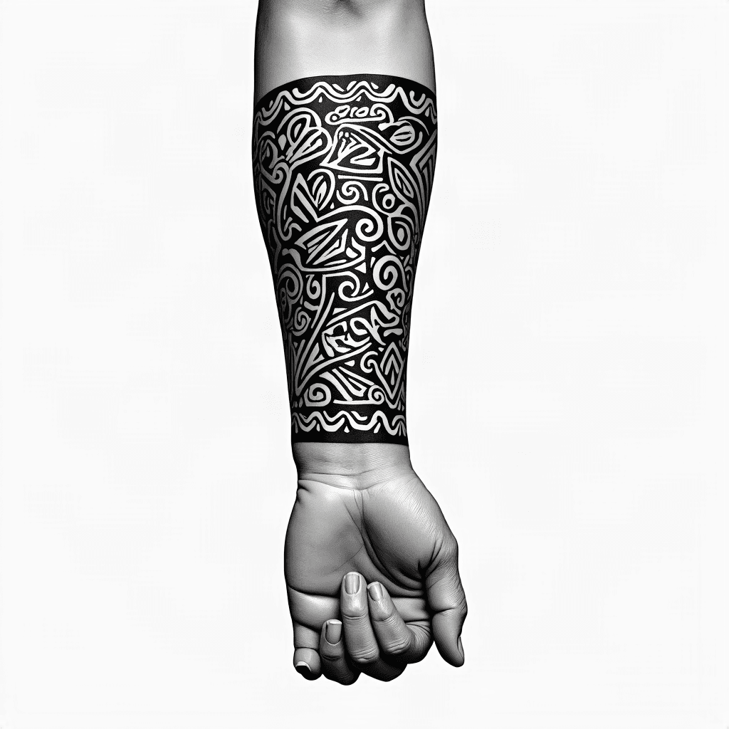 Maori forearm band