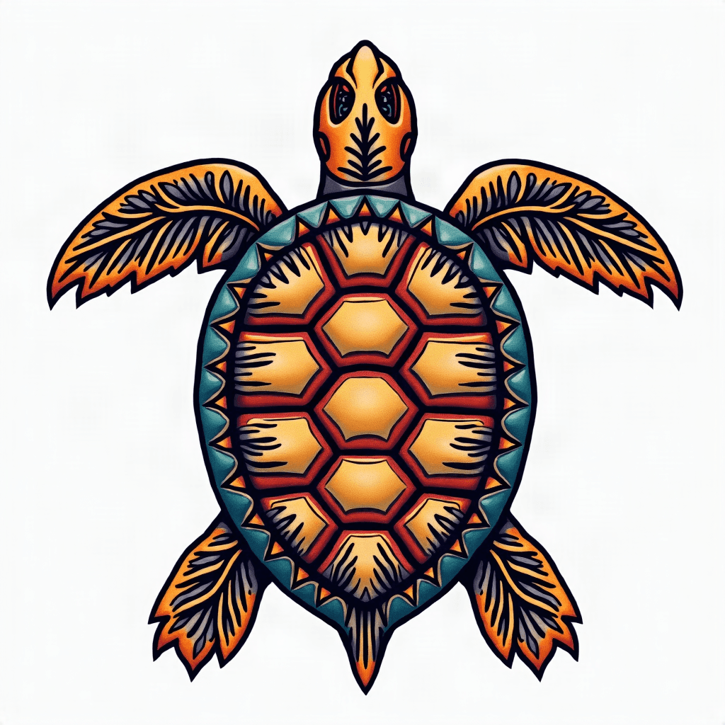 Hawaiian turtle tribal