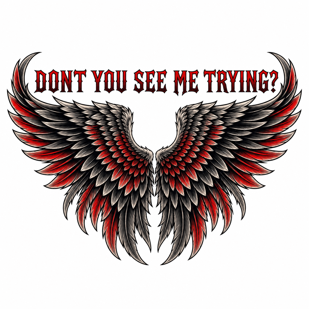 on my upper back in capitals say 'DONT YOU SEE ME …