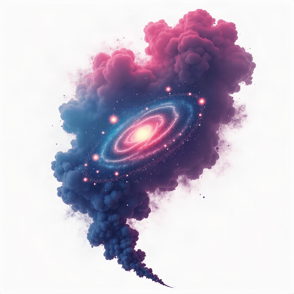 Smoke galaxy space